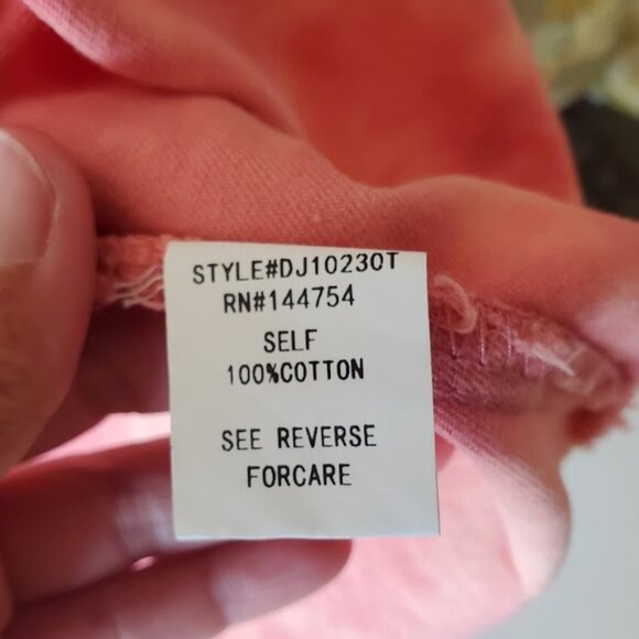 Oversized Small Pink & Cream Shacket with Cream Plush Peace Sign & Snap Front - Picture 3 of 5